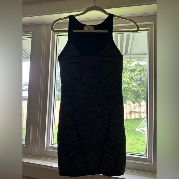 Gentle Fawn Black & Gold Bodycon Dress - Picture 2 of 5